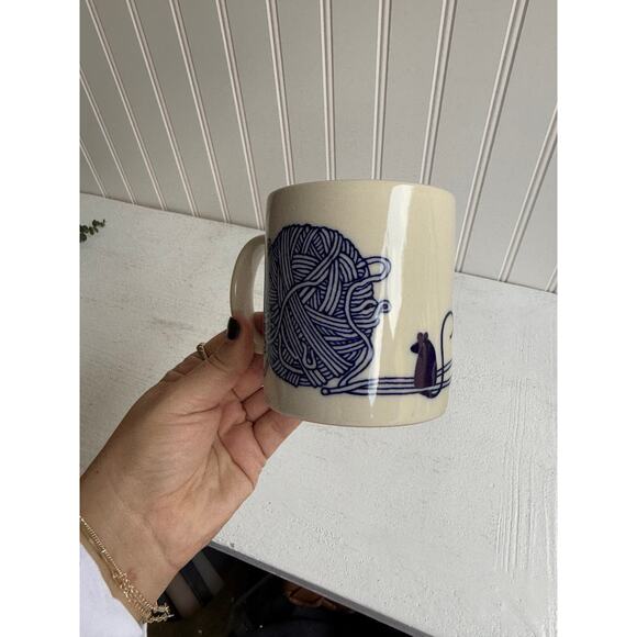 Vintage Taylor & NG Naughty "Le Chat" The Cat Coffee Mug Japan | Yarn Ball Mouse - Picture 6 of 10